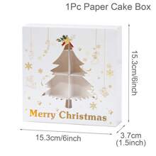 1pc/6pcs Christmas Hollow Out Gift Box,Santa Claus Snowman Christmas Tree Pattern Gift Packaging Box,Christmas Snowflake Bell Elk Design Party Favor Bag,Christmas Gift Wrapping,Xmas Party Gift,Home Decoration,Kitchen Dining Table Decor,Merry Christmas,Christmas Decoration,Christmas Ornaments,Xmas Decor,2025 Christmas,2026 New Year Party Present