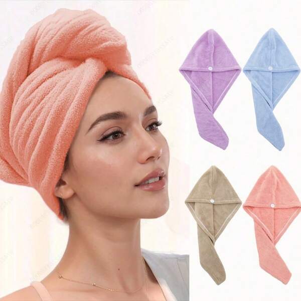 1 pieza Gorra secadora de cabello para mujer, adecuada para ducha, belleza y uso doméstico casual