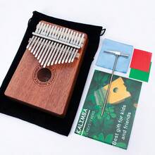 OUMINGYQ 17键拇指琴，红木卡林巴琴，入门级便携式手指钢琴乐器 - 17音拇指琴 - 查看 2