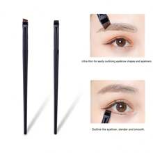 5 件便携式折叠式眉毛剃须刀套装和斜角眼线刷眉刷组合，帮助漂亮女孩轻松打造精致眉形