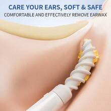 [JUN CAN]2025 Ear Wax Removal Tool Multifunctional Spiral Ear Cleaner Q Grips Earwax Cleaning Tool With 9 Repacement Tips Washable Ear Wax Removal Kit For Deep Cleaning Ear Picks - như hình ảnh - Xem 3