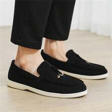 Men's Slip-On Casual Shoes - Lightweight Breathable Fabric Low-Top Sneakers, Round Toe And PU Sole, Versatile Streetwear, Suitable For Outdoor Daily Wear, Simple Shoe Design, Comfortable Lining