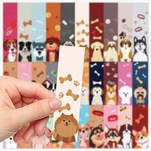 20张狗狗造型简约小卡片书签，学生装饰纸质书签 - 彩色 - 查看 6