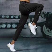 Hidkat  2 Packs Men's Sweatpants Lightweight Active Pants Quick Dry For Running ,Jogging ,Yoga,Golf With Zipper Pockets - Đen/Xanh lam - Xem 4