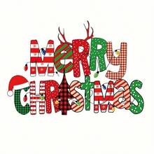 1 miếng/2 miếng/3 miếng dán chuyển nhiệt chủ đề Giáng sinh bền chắc - Hoàn hảo cho áo phông, áo hoodie, quần jean tự làm và nhiều hơn nữa - Nhiều màu - Xem 1