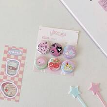 Cartoon Cute High Beauty Korean Bag Clothing Decoration Pin Badge DIY Bookkeeping Decoration - Multicolor - View 13