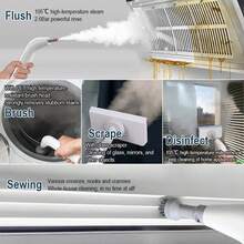 1200W Portable Handheld Steam Cleaner High Temperature Pressurized Steam Cleaning Machine With Brush Heads For Furniture Car - EU F Type Plug(220-240V) - View 6