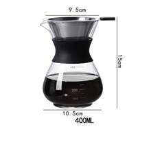 1pc Glass Hand Drip Coffee Pot Set, Home Use Hand Drip Percolator Coffee Pot - Multicolor - View 14
