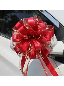 10 piezas de lazos decorativos para coche de boda, lazos de regalo para envolver, lazos de cinta rosa/blanca/roja para puerta de coche de boda, decoración de boda, cintas para decorar escaleras, manijas, regalos de boda, adecuados para decorar mesas y sillas de boda, decoración de regalos, cajas o decoración floral, decoración de aniversario - Multicolor - Ver 21