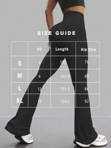 FWH Fashion Casual Minimalist Butt-Lifting Peach Shaping Elegant Streetwear Retro Slimming Low-Key Luxury Playful Cute Youthful Campus Classic Leg-Lengthening Romantic Simple Three Pieces Set Energetic High-End Marled Body-Hugging High-Waisted Versatile Multi-Colored Flared Pants New Arrival Euro-American Style Tummy-Control Workout Wide-Leg Yoga Pants Tights - Nhiều màu - Xem 2