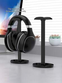 开学季头戴式耳机支架 - 无需钻孔，美观大方的设计，坚固的 ABS 材质，适用于游戏和音频配件，桌面挂钩，方便展示，耳机支架，光滑的金属表面，耐用的结构，适合办公室、宿舍和家庭使用 - 彩色 - 查看 7