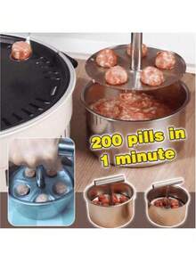 1pc Stainless Steel Meatball Maker Tool, Quick And Easy DIY Meatballs, Fish Balls, Cookies, Ice Cream, Ideal For Home And Restaurant Kitchen, Kitchen Tool, Modern Kitchenware, Durable Cookware, Meatball Maker