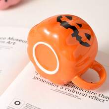 1 件万圣节南瓜陶瓷杯，卡通表情杯，完美的万圣节礼物，适合日常和万圣节使用 - 彩色 - 查看 11
