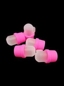 Kit com 10 Tampas Removedoras de Esmalte em Gel - Remoção Fácil, Removedor de Esmalte em Gel para Unhas, Removedor de Esmalte para Unhas Acrílicas, Removedor de Esmalte em Gel UV, Tampa para Imersão de Unhas, Removedor de Esmalte Reutilizável para Unhas e Acessórios para Unhas - Multicolorido - Ver 8