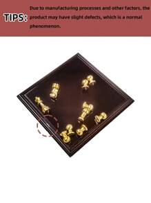 1 Set süße Puppenhaus Miniaturen Schachset, Metall (ohne Magnetismus), Maßstab 1:6 1:12, realistisches Dekor Zubehör für Wohnzimmer, Studium (teilweise zufällig)