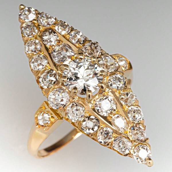 1 pièce Bague de fiançailles de luxe brillante pour femme, plaquée or 14 carats avec zirconium cubique synthétique étincelant, bague de fiançailles/mariage, décoration pour occasions formelles, symbole de beauté et d'élégance, disponible en plusieurs tailles