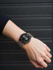 1 件男女通用彩色三星印花硅胶表带，20 毫米 22 毫米，兼容三星 Galaxy Watch4 44 毫米/40 毫米、5 Pro、Active 2、Gear S3、Amazfit GTS/2/2e/GTS2 Mini/GTR 42 毫米/47 毫米/GTR2/2e/Stratos 2/3，随机图案 - 彩色 - 查看 2