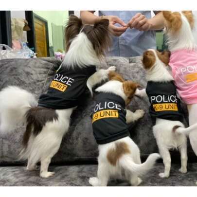 Pet Costume Halloween Party Black Stretchy Sleeveless Dog T-Shirt Role Playing Clothes For Cat & Dog