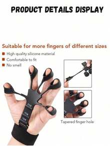 Hand Grip Strengthener Physical Tools Guitar Finger Trainer Training And Exercise Gym 6th Level Resistance Gripster Expander - Multicolor - View 2