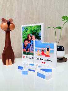 1pc Customized Photo Puzzle, DIY Picture & Text Wooden Blocks, Colorful Photo Puzzle, Decorative Memory, Gift For Father's Day, Mother's Day, Teacher's Day, Graduation, Christmas, New Year, Valentine's Day, Anniversary Birthday,Desert Fall Cozy,Digital Printing - Single-sided Printing - View 4