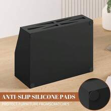 Large Mail Organizer Countertop, Farmhouse Desk And Kitchen Countertop Storage, Letter Sorter, Desk Mail And Bill Organizer, Desktop File And Paper Holder - màu đen - Xem 6