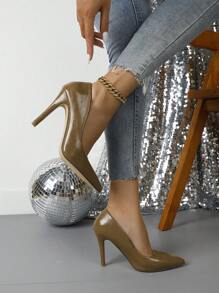 尖头高跟鞋时尚百搭细高跟低跟性感浅口鞋