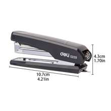 Deli Complete Stapler Set (1 Stapler + 1 Box Staples), Heavy Duty 25-Sheet Capacity, Smooth Press Design, Perfect For Office, College & Home Use,For School Supplies,Back To School - one-size - View 2