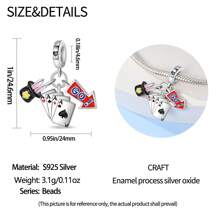 New Silver-Plated Cartoon Magic Character Charm Pendant, Suitable For Original DIY Bracelet, Women's Birthday Engagement Fashion Jewelry Gift - Silver - View 3