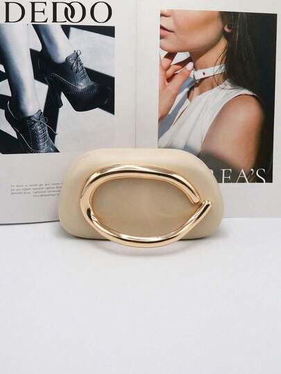 Dedoo Burgundy PU Leather Clutch - Ideal For Valentine's Day, Comfortable & Fashionable, Stylish Handbag, Personalized Gift Choice, 2025 Must-Have Accessory, Distinctive Style Suitable For Various Occasions, Affordable Price, Exuding Luxurious Quality, Perfect For Bridal Parties, Galas, Formal Dinners, Ideal For Bridal Shower Gifts And Party Dresses, Elegant Ladies Handbag, Bags Ladies Elegant, Wedding