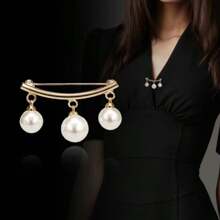 8pcs Women's Scarf Clips, Hijab Pins, Middle Eastern Style Brooch For Dress - Gold - View 4