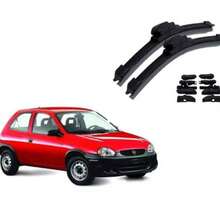 PLUMAS LIMPIAPARABRISAS TIPO BANANA PARA CHEVY - Negro - Ver 1