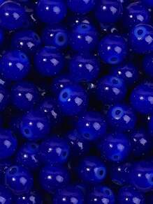 100 件 8 毫米彩色玻璃珠，仿玉材料，玻璃圆珠，适用于手工 DIY 手链、项链、珠宝配饰 - 彩色 - 查看 24