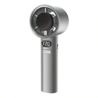 120-Speed Ice Cooling Handheld Fan With Digital Display - Portable Mini Personal Fan For Women, Semiconductor Cooling Tech, Ultra-Quiet & Rechargeable, Stylish Travel/Office Fan (Multiple Colors)