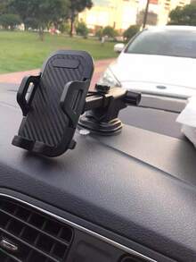 Universal Telescopic Car Phone Holder – Adjustable For Dashboard & Windshield, 360° Rotation, Retractable Arm, Supports Suction Cup & Air Vent Mounting, Fits All Smartphones & Vehicles, Ideal For GPS Navigation & In-Car Use - Black - View 4