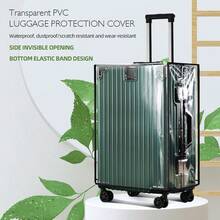 1 PC Luggage Cover Tough Protector Fits For 18-30 Inches Suitcase For Travel Airplane - Clear - View 2