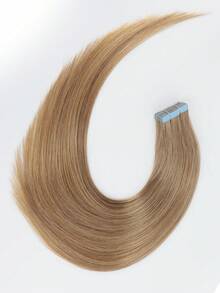 Jessie's Selection 20pcs/Pack 50g Tape In Hair Extensions Skin Weft Remy Silky Straight Seamless Invisible Tape Adhensive 150Grams 100% Human Hair Extensions For Volume Add Length Luxury Quality Affordable Cost Salon Quality(#12 Honey Brown) - S12 - 查看 4