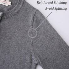 UMELOK Girls' Cardigans Sweater Cotton Button Solid Long Sleeve Knit Sweaters