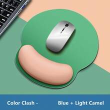 Ergonomic Mouse Pad With Wrist Rest - Soft Memory Foam, Non-Slip Silicone Base, Comfortable For Long Computer Work, Desktop Accessory