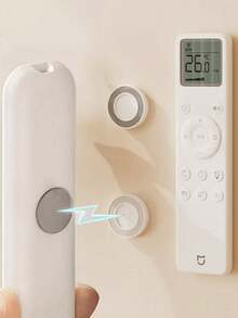 1/2/4/6pcs Magnetic Remote Control Holder,Remote Control Magnetic Hook Non, Self-Adhesive Wall Mount Organizer For Flat Surfaces - Compatible With TV, AC, And Other Controls,For Home Office School Supply Storage