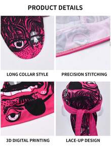 Lightweight, Quick-Dry, Breathable Pirate Bandana Headwear, Suitable For Outdoor Sun Protection, Gothic Style, Halloween, Cycling Helmet Liner, Unisex Pirate Hat Pirate Costume