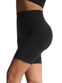 TNTOR Plus Size Women's Elastic Yoga Shorts, High Waisted, Squat-Proof, Tummy Control, Suitable For Workout, Exercise, Cycling, Compression Shorts For Fitness Enthusiasts
