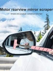 Car Side Mirror Rearview Mirror Wiper, Retractable Windshield Wiper, Car Glass Cleaner With Extendable Handle, Portable Cleaning Tool, Retractable Wing Mirror Wiper Cleaner, Portable Car Window Cleaner Snow Brush, Auto Parts, Car Accessories