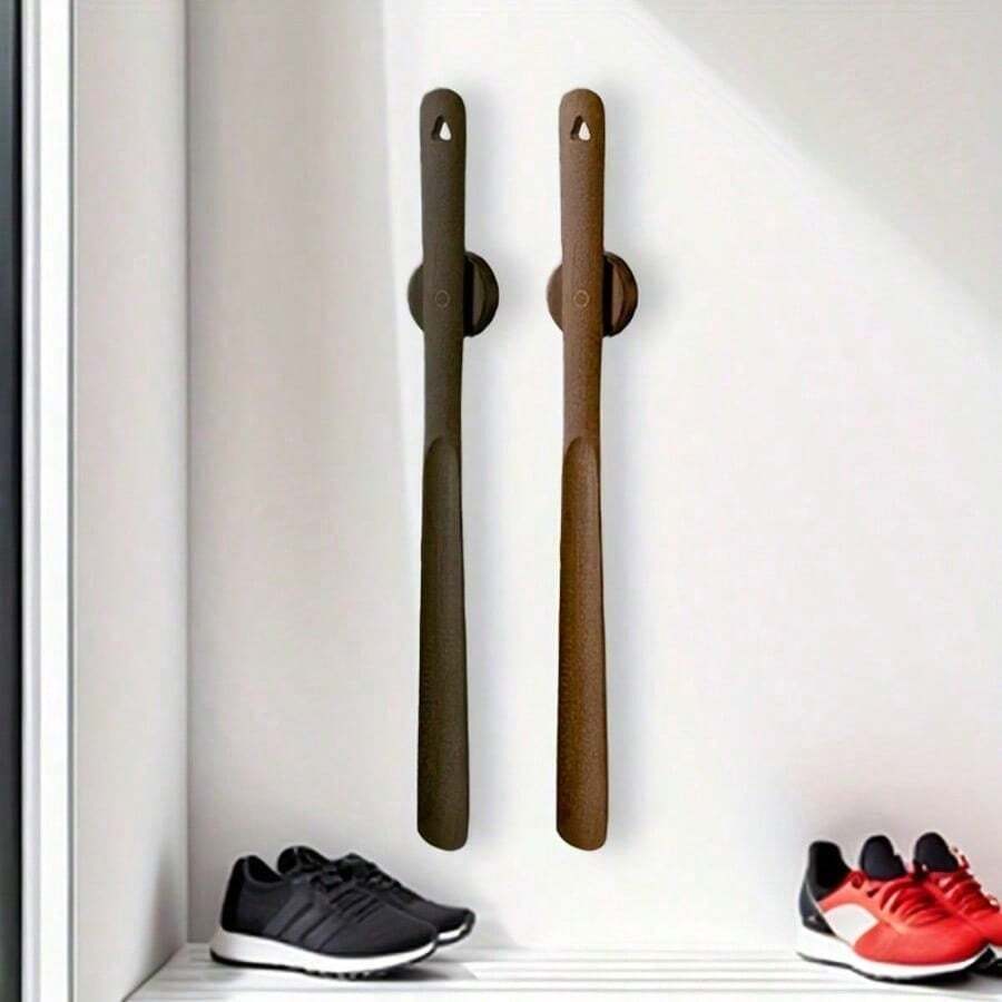 50cm Wooden Shoe Cue With Magnetic Base - Elegant Beech Wood Long-Handled Shoe Remover, Ideal For Home And Professional Use, Shoe Removal Tool|Sleek Wooden Design|Magnetic Base Feature, Shoe, Spring Summer Picks, Brides Maid Gifts, Room, Bedroom Decor, Bedroom Decor, Beach, Travel, For Men, For Women, Vacation - Multicolor - View 1