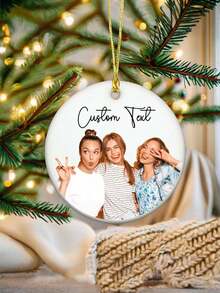 Personalisierter Foto-Weihnachtsbaumschmuck für beste Freunde, Freundschafts-Weihnachtsbaumschmuck, Weihnachtsschmuck für die beste Freundin, Weihnachtsandenken, personalisierter Foto-Weihnachtsbaumschmuck für Freunde, Geschenk für Freunde, Geschenk für sie, Weihnachtsbaumschmuck für die beste Freundin, personalisierter Haustier-Weihnachtsbaumschmuck als Geburtstagsgeschenk, personalisierter Hunde-Weihnachtsbaumschmuck, Geschenke für Tierliebhaber, Erinnerungsgeschenk für Haustiere, Weihnachtsbaumschmuck, Weihnachtsgeschenk, Elegant Living, Artful Living