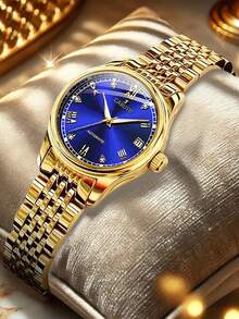 A New Ladies' Steel Strip Small Dial Watch With Simple And Fashionable Design, High-End Fully Automatic Mechanical Watch - one-size - View 12