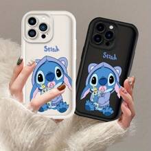 Disney Adorable funda de teléfono con puntada de dibujos animados para varios modelos, incluyendo 16, 15, 14, 13, 12, 11 Pro Max, Plus, Mini y SE, perfecta como diversión