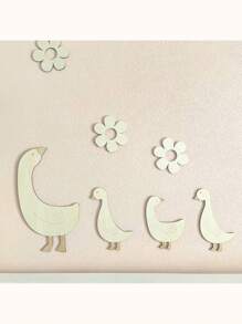 (Pack Of 6)Nordic Style Home Wood Wall Decoration Children's Room Wall Decoration Creative Wood Wall Decorationbaby Shower Family Decorations Gifts - Multicolor - View 13