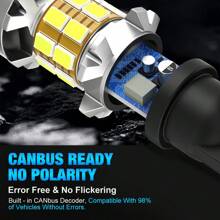 2Pcs 16W T15 LED Bulb W16W LED Lamp Canbus No Error 3014 21-SMD 912 921 LED Lights 12V Car Backup Reverse Light 4000LM 6000K - T15 - View 6