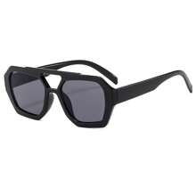 New Stylish Square Dual-Tone Fashion Glasses, Retro Personalized Ocean Lens Fashion Fashion Glasses For Men And Women, Suitable For Daily Wear Aviator Shape Shades