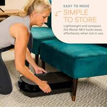 Whole Body Vibration Platform Exercise Machine - Lifepro Waver Mini Vibration Plate - Home & Travel Workout Equipment For Weight Loss, Toning & Wellness - Max User Weight 260lbs - màu đen - Xem 7